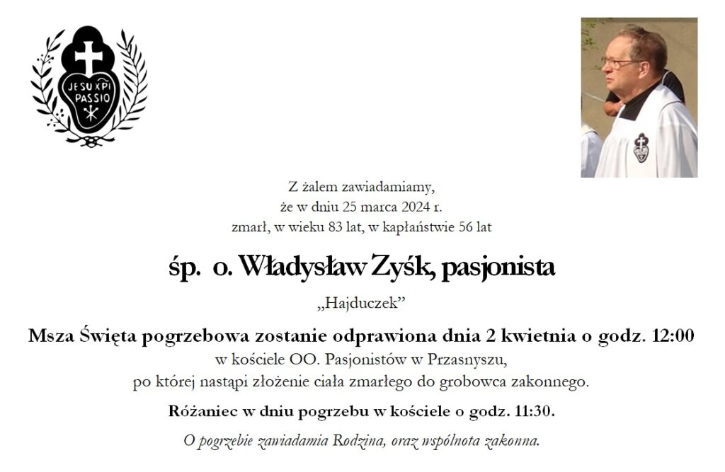 św.p. o. Władysław Zyśk